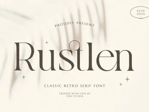 Rustlen font