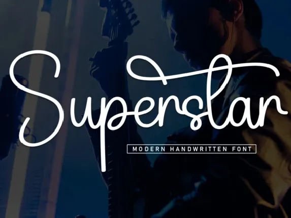 Superstar Calligraphy font