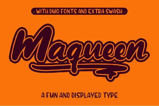 Maqueen Display Free font