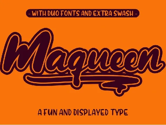 Maqueen Display Free font