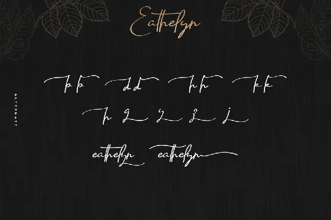 Eathelyn Demo font