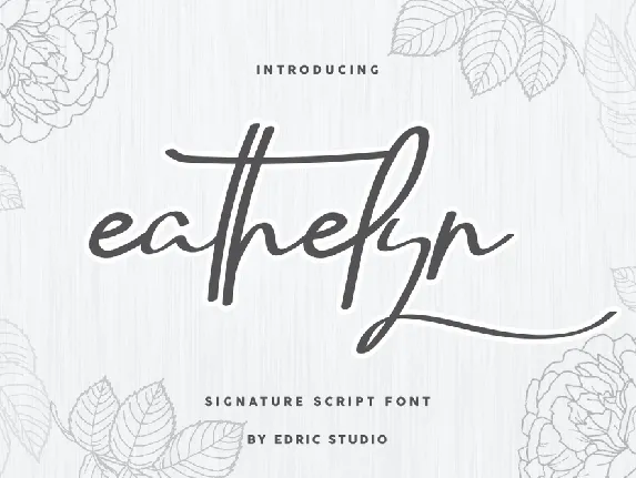 Eathelyn Demo font