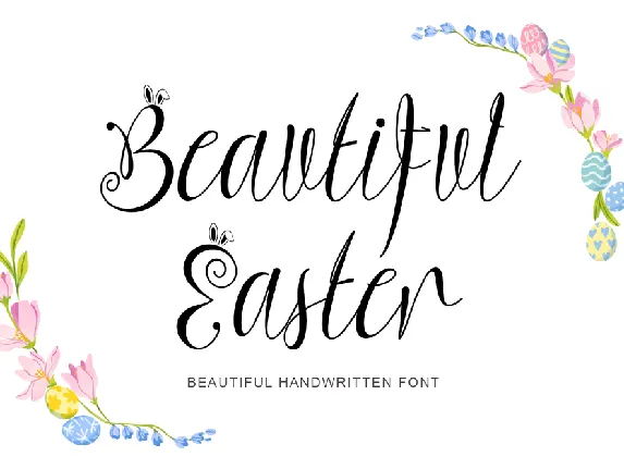 Beautiful Easter font