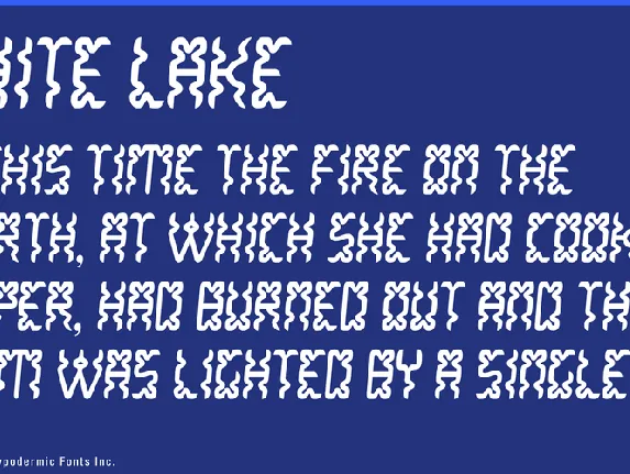 White Lake font