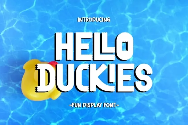 Hello Duckies font