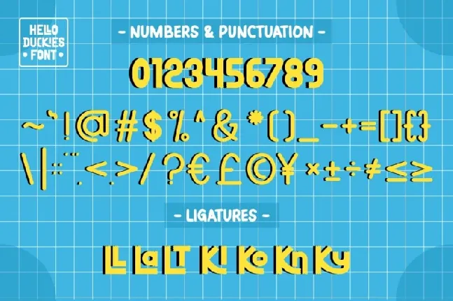 Hello Duckies font