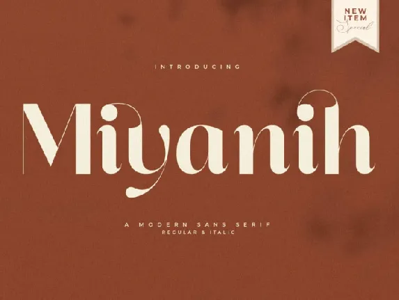 Miyanih Typeface font