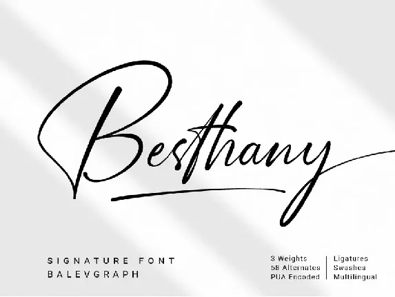 Besthany Signature Script font