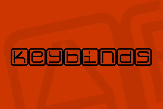 Keybinds font