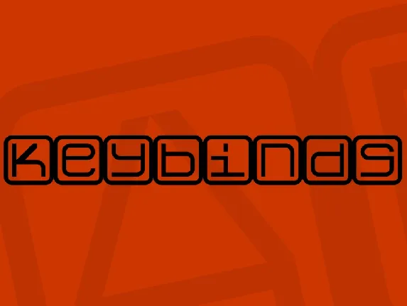 Keybinds font