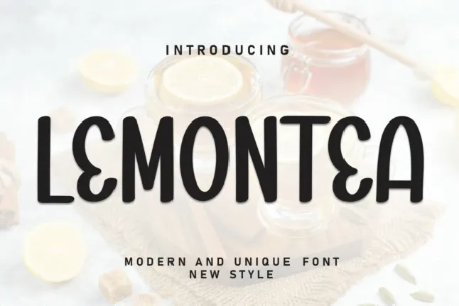 Lemontea Display font