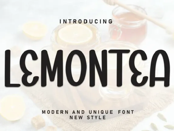 Lemontea Display font