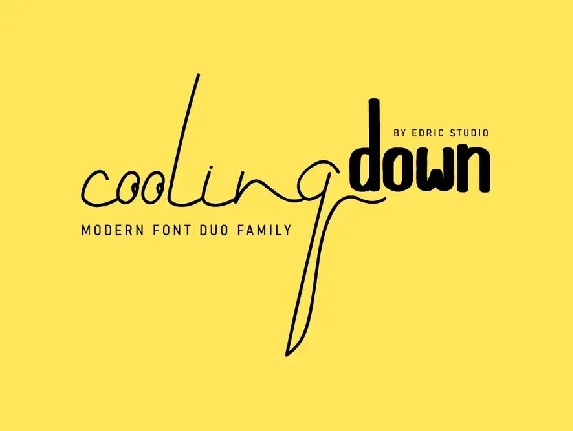 Cooling Down Demo font