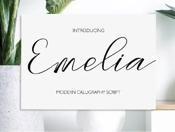 Emelia Script font