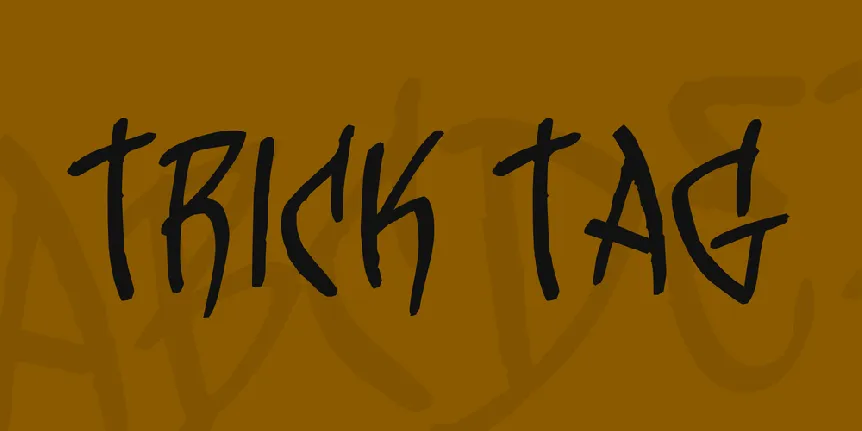 Trick Tag font