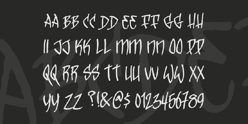 Trick Tag font