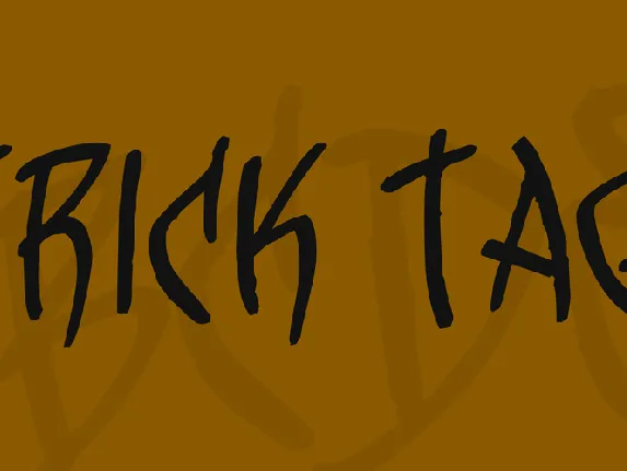 Trick Tag font