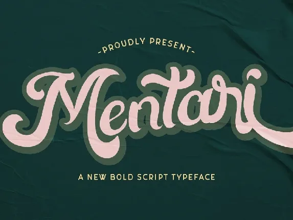 Mentari Bold Script Rerto font