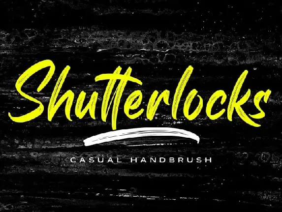 Shutterlocks Brush font