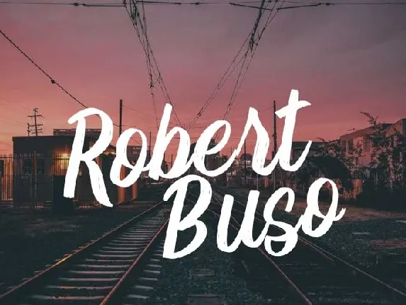 Robert Buso Brush font