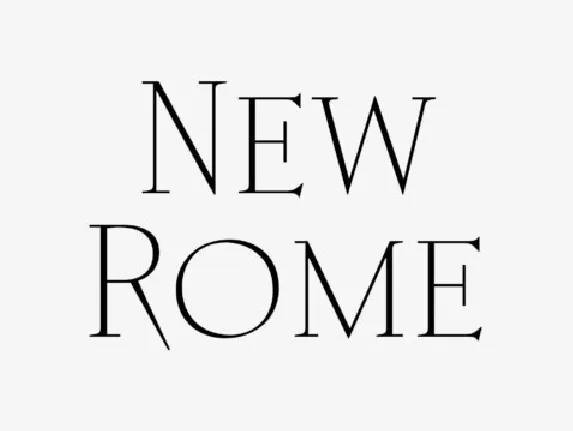 New Rome font