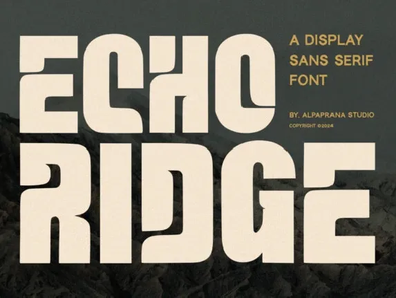 Echo Ridge font