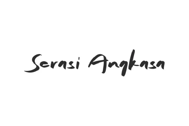 Serasi Angkasa font