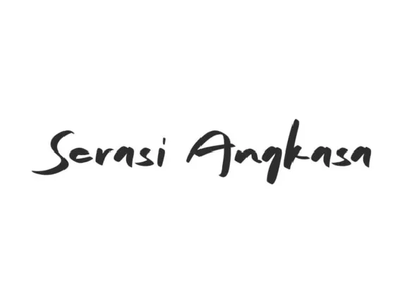 Serasi Angkasa font