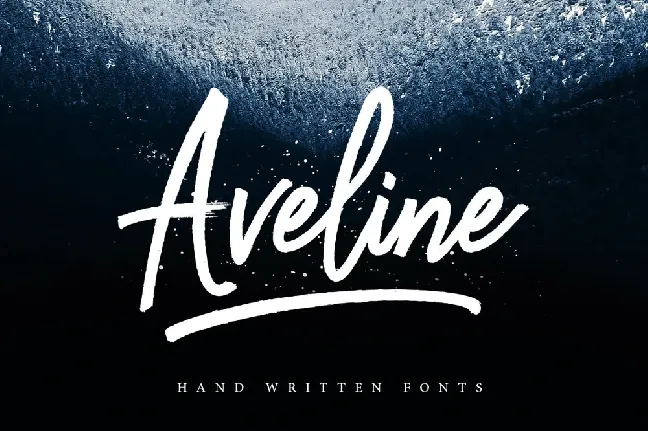 Aveline Brush Script Free font