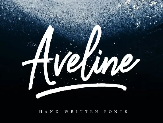 Aveline Brush Script Free font