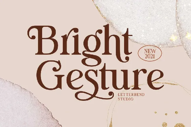 Bright Gesture font