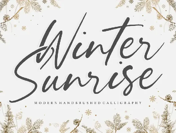 Winter Sunrise font