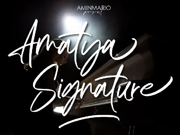 Amatya Signature font