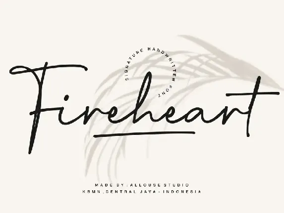 Fireheart Demo font