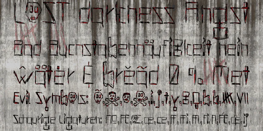 Hells Kittchen Devil God font