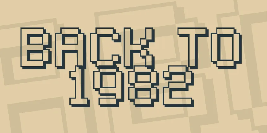 Back to 1982 font