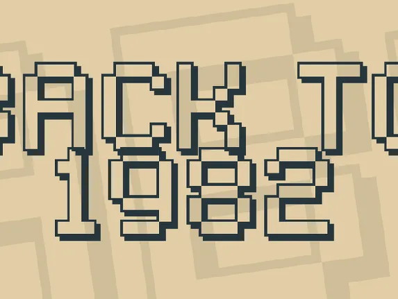 Back to 1982 font