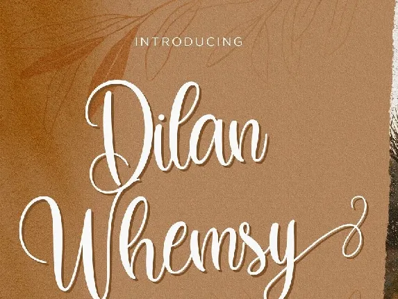 Dilan Whemsy Calligraphy Script font