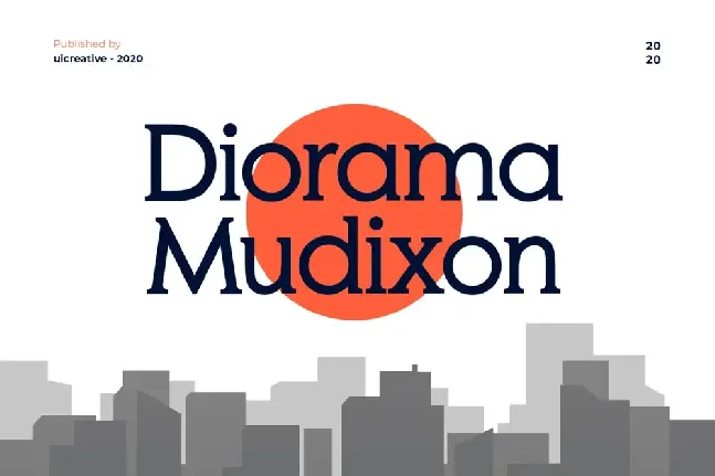 Diorama Mudixon font