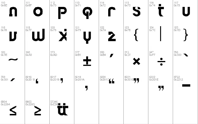 Baxello font