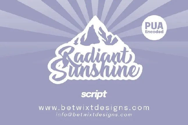 Radiant Sunshine font