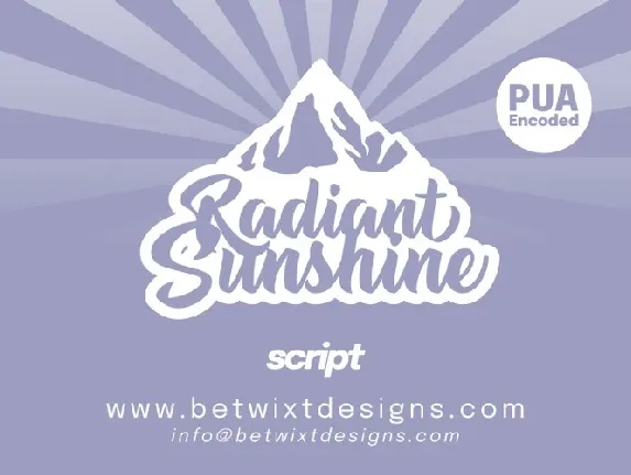 Radiant Sunshine font