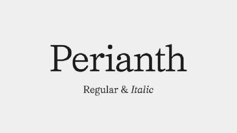 Perianth font