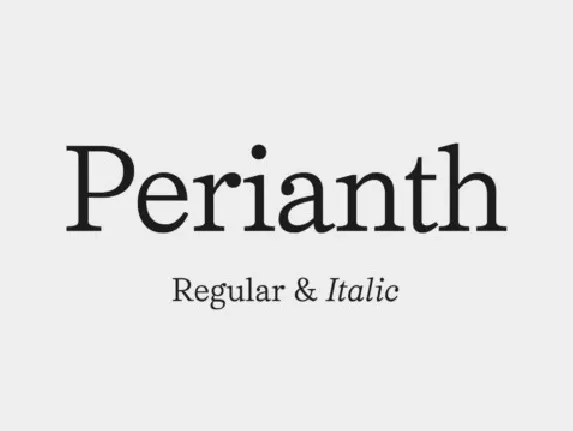 Perianth font