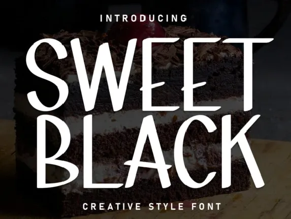 Sweet Black Display font