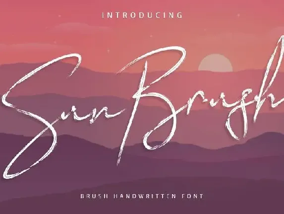 Sun Brush font