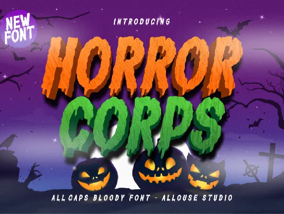 Horror Corps Demo font