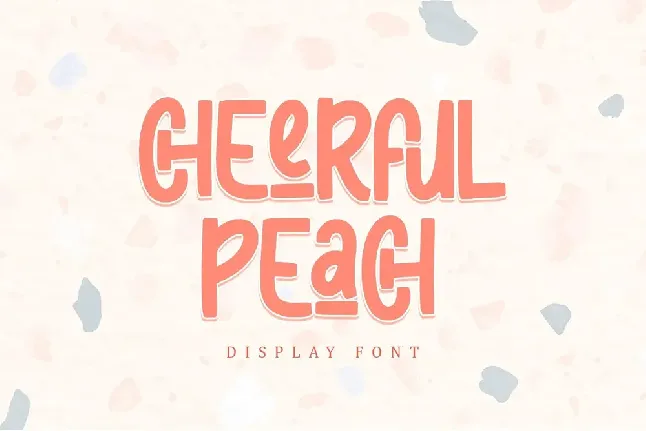 Cheerful Peach - Personal Use font