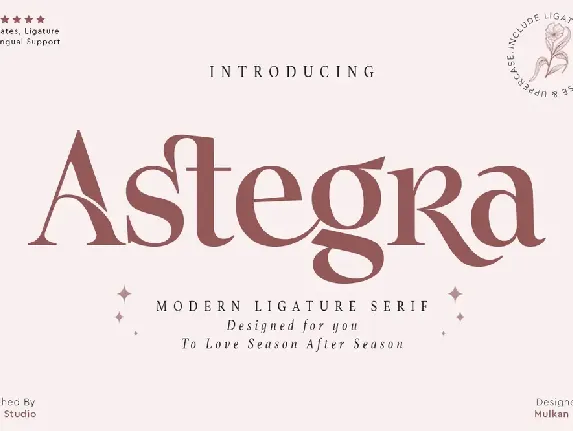 Astegra font