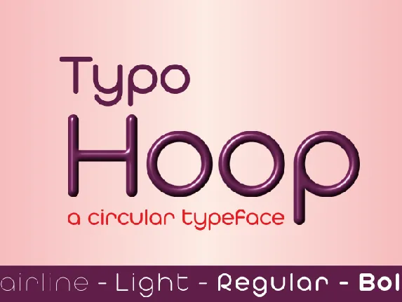 Typo Hoop font